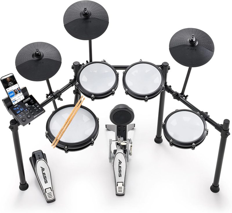 Alesis Nitro Max electronic drum kit full setup with mesh pads