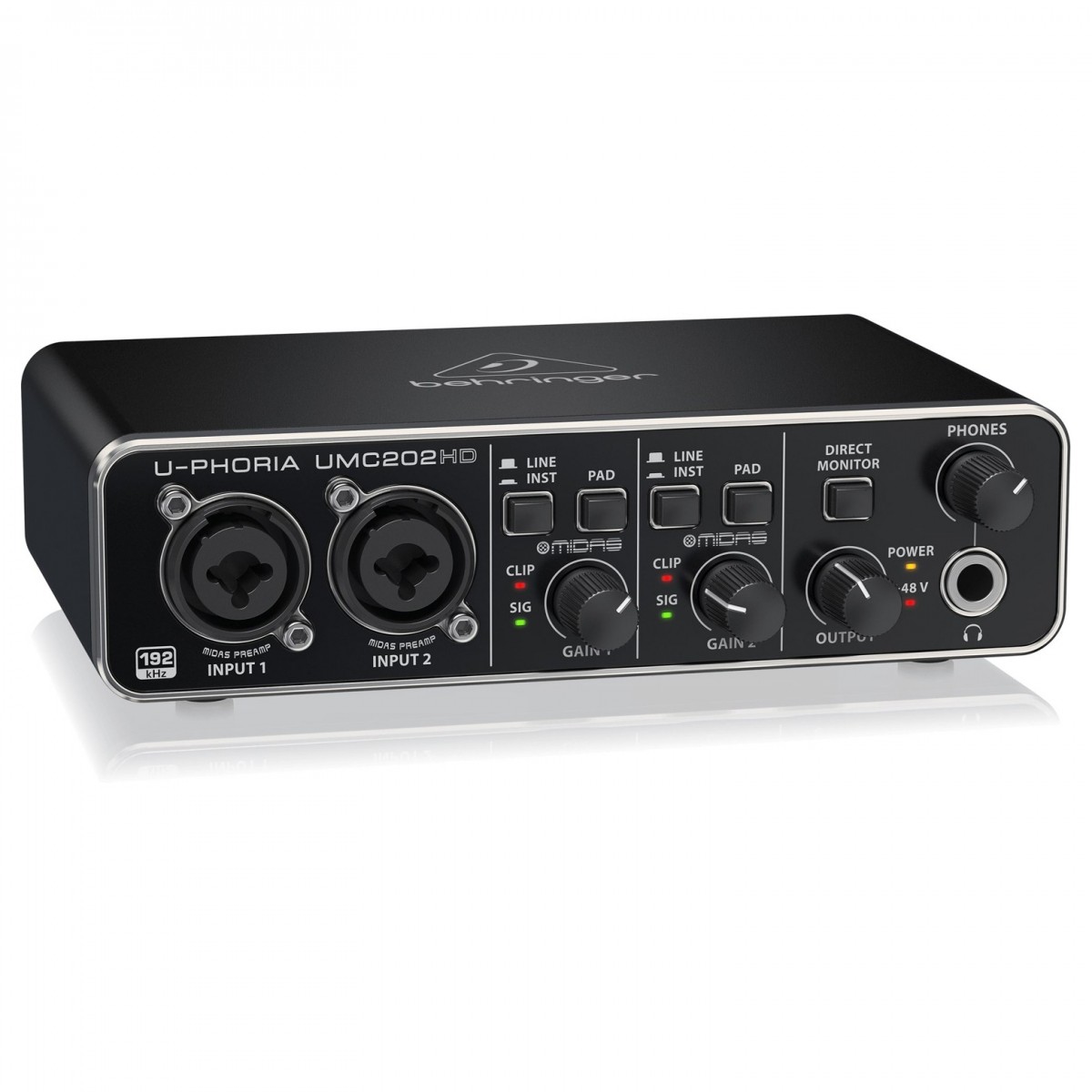 Behringer UMC202HD Review Controls