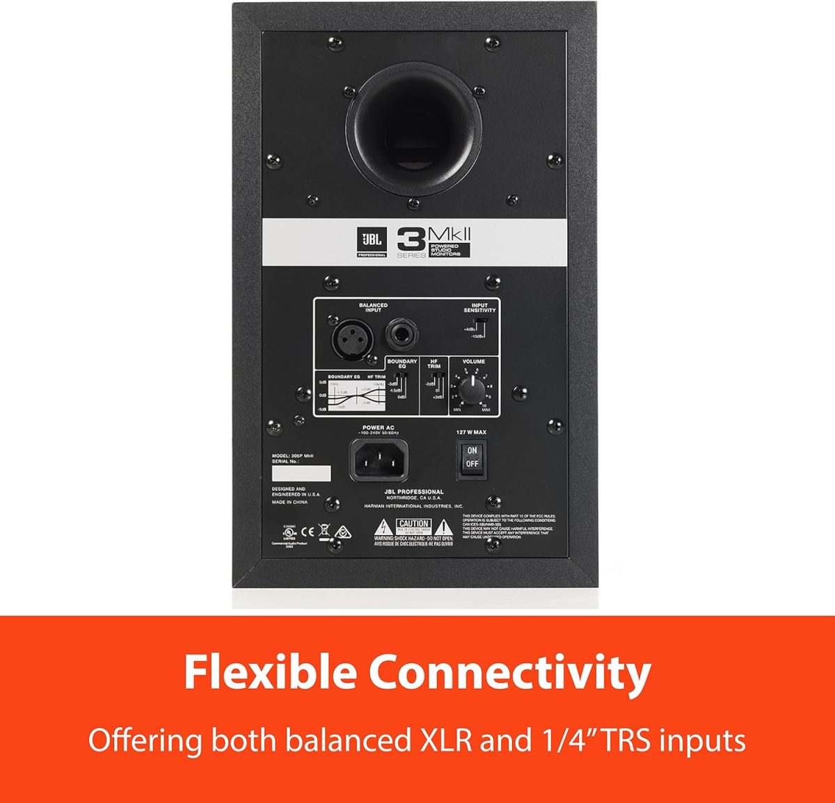JBL 305P MkII Review Connectivity