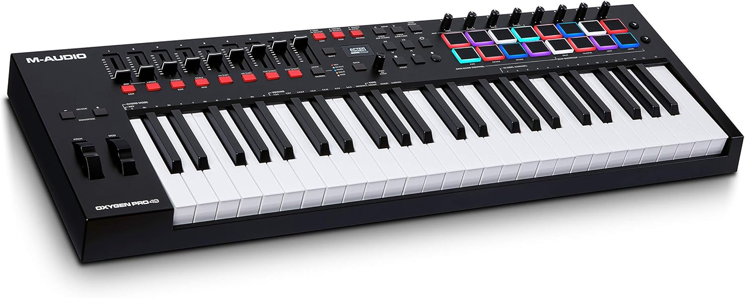 DTM・DAW M-AUDIO OXYGEN PRO 49 M-Audio Oxygen Pro 49 Review: A Feature-Packed MIDI Controller for