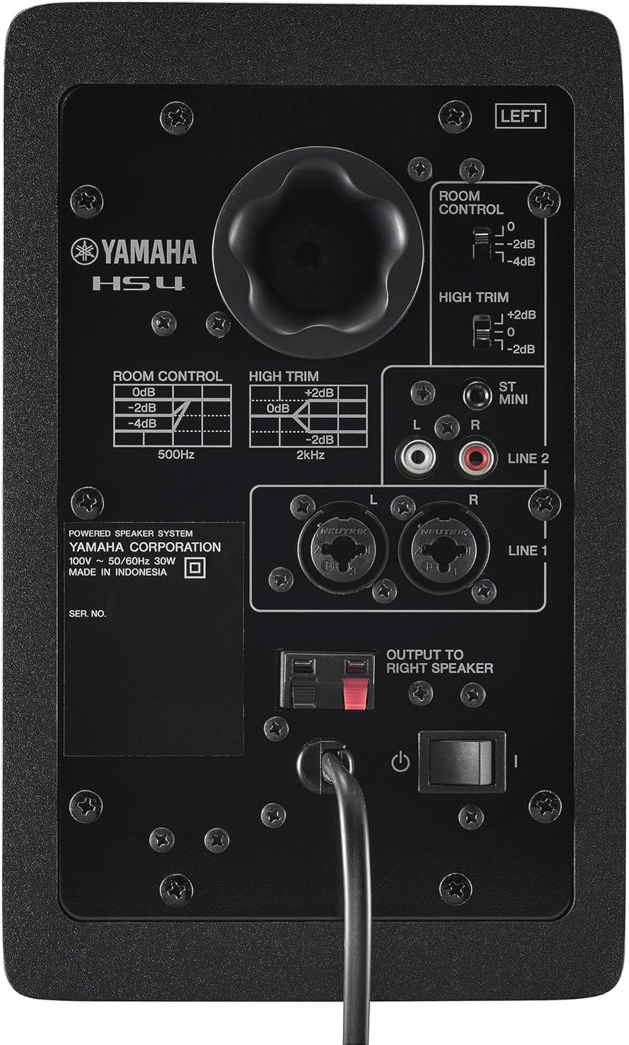 Yamaha HS4 Review Rear View