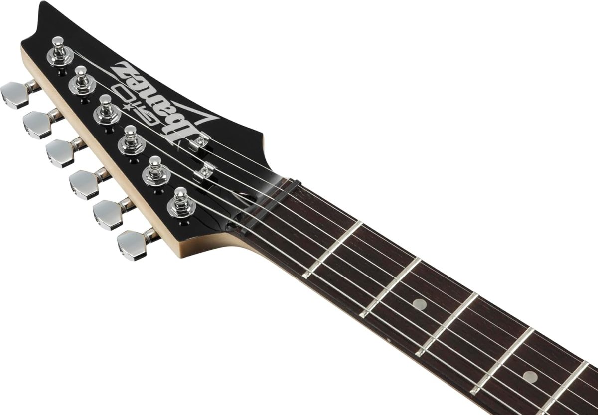 Ibanez GRX70QA Review Headstock