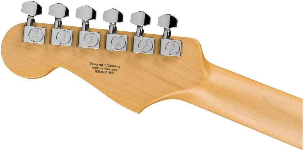Fender Standard Strat MN Candy Cola Review Headstock Rear