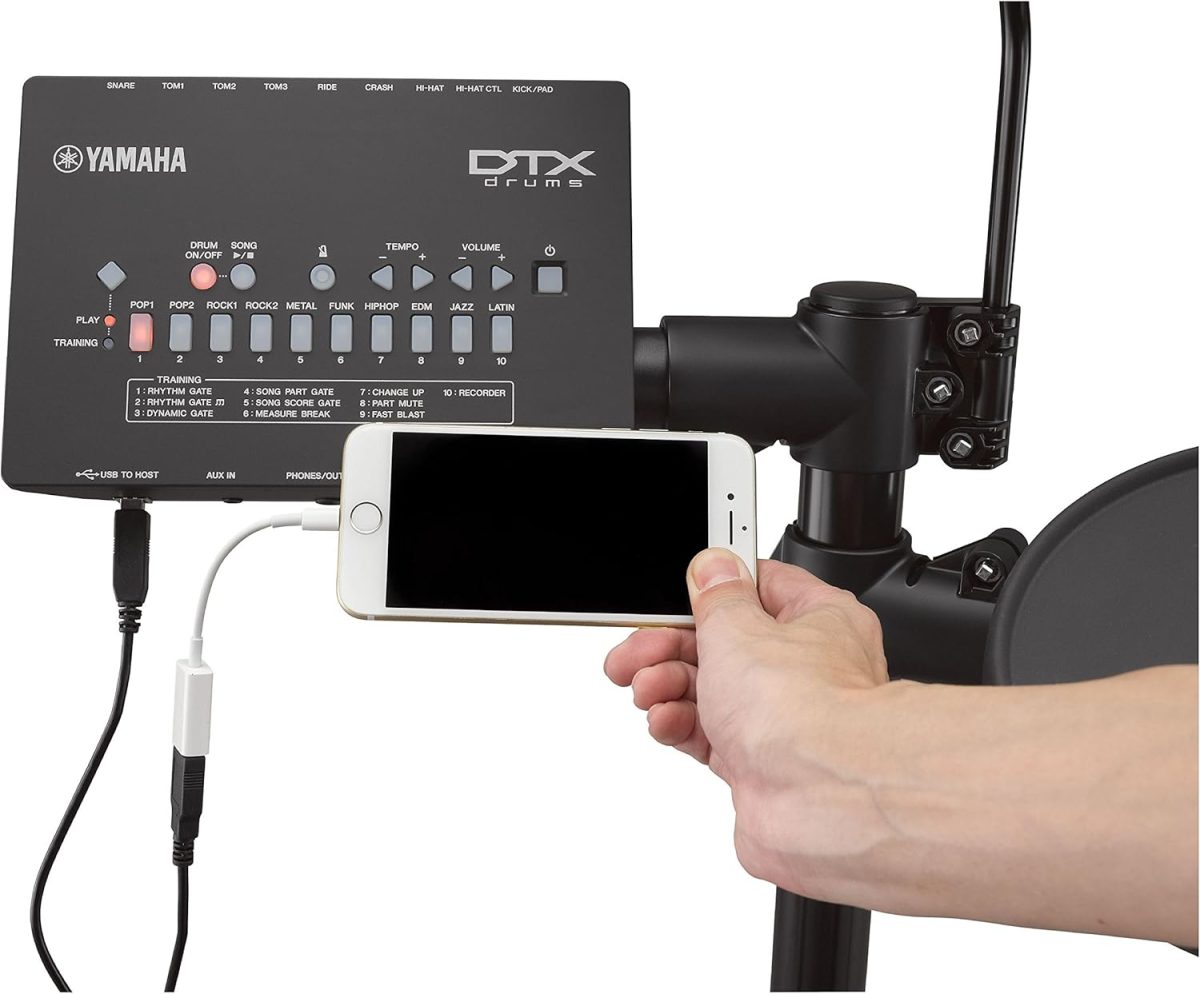 Yamaha DTX452K Review Audio In