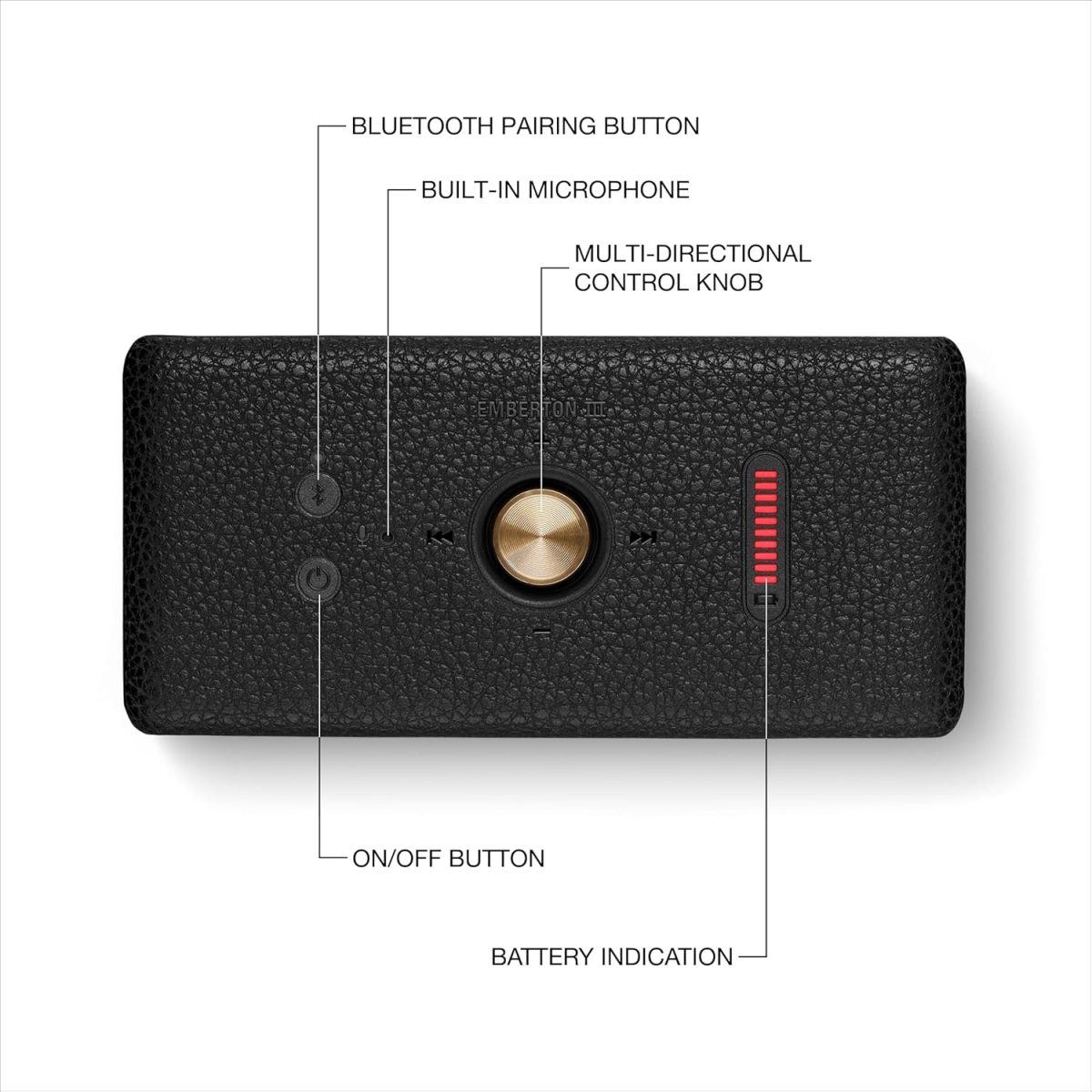 Marshall Emberton II Review Controls