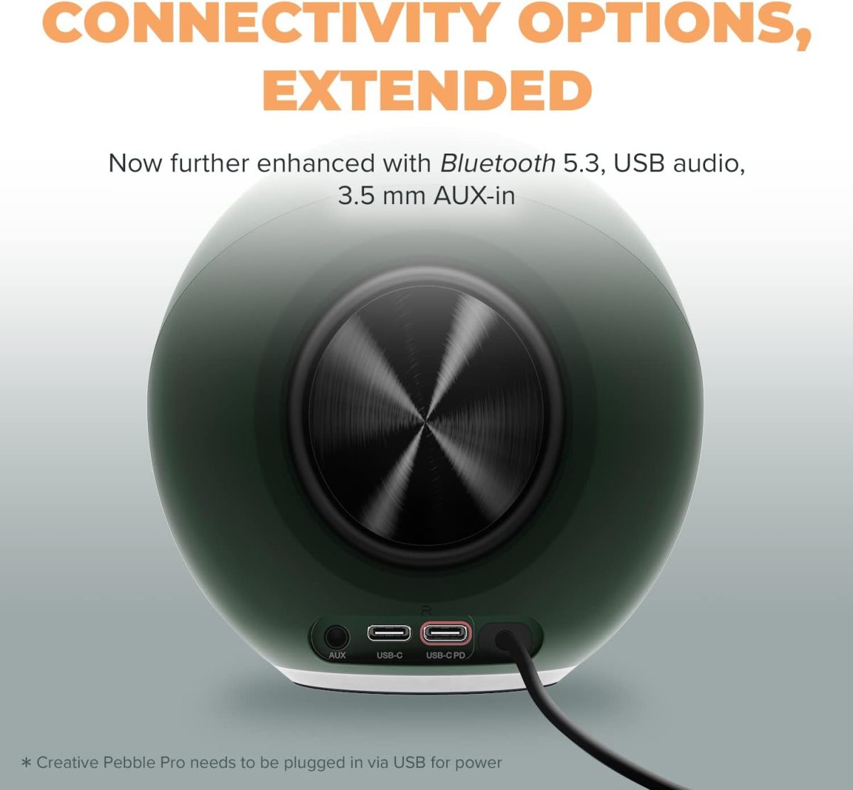 Creative Pebble Pro Review Connectivity