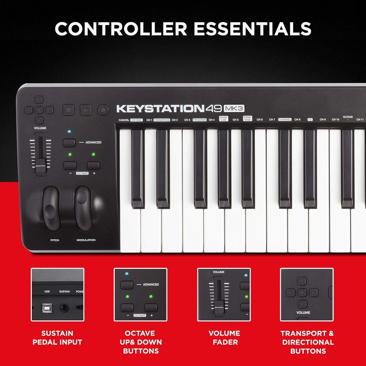 M Audio Keystation 49 MK3 Review Controller