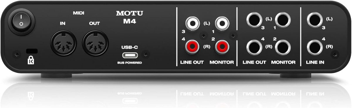 MOTU M4 Review Rear