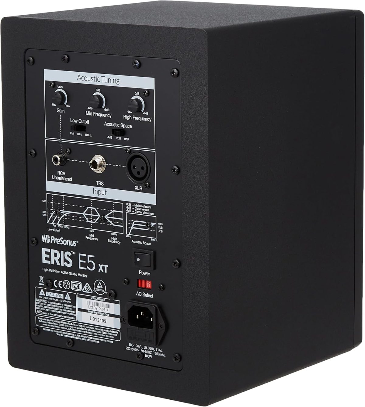 PreSonus Eris E5 XT Review Rear