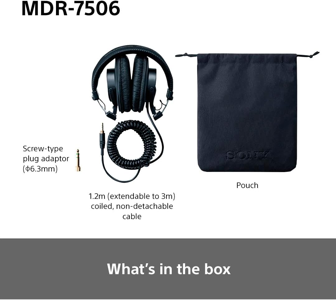 Sony MDR 7506 Review in the Box