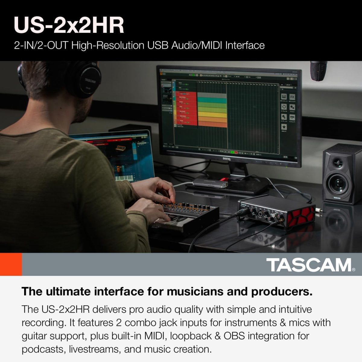 TASCAM US 2x2HR Review Interface