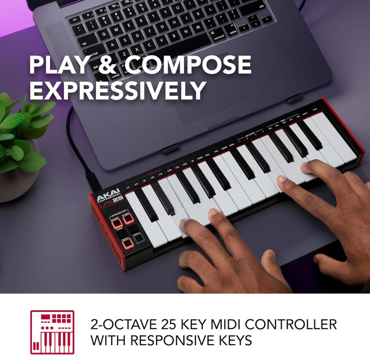Akai Professional LPK25 MK2 Review Keys