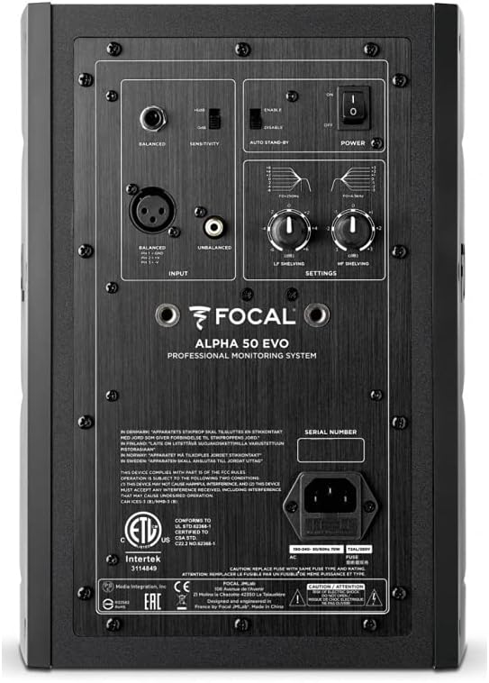 Focal Alpha 50 Evo Review Rear View
